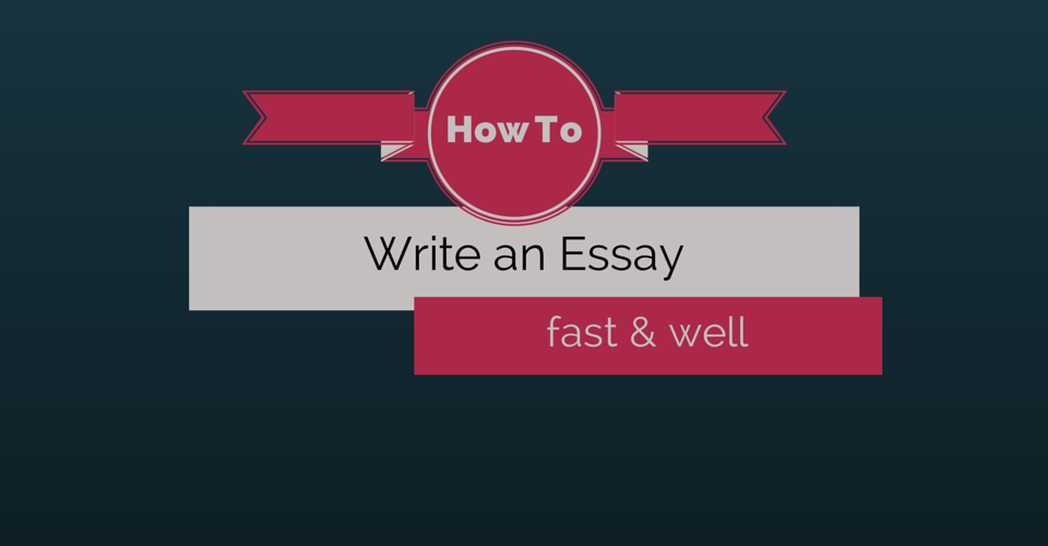 How to Write My Essay Fast and Well - Prim Mart