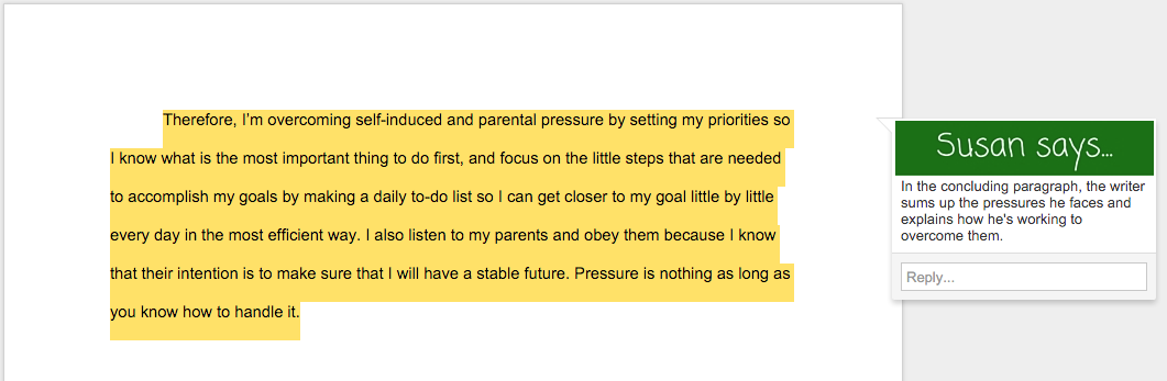 The reflective essay