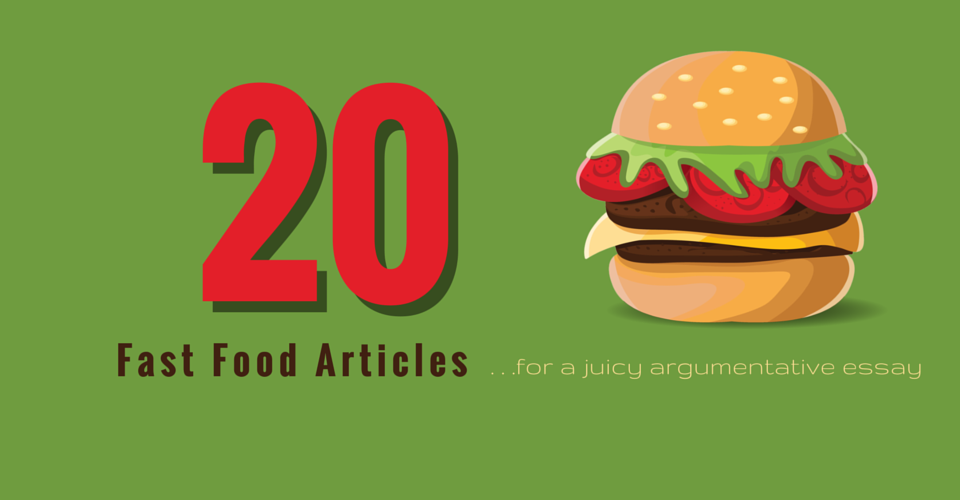 Fast food persuasive essay