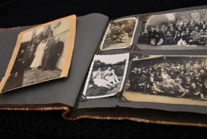 scrapbook of old photographs